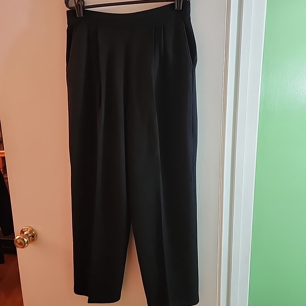 St John Basics Classic Black Women's Heavy Knit Trousers